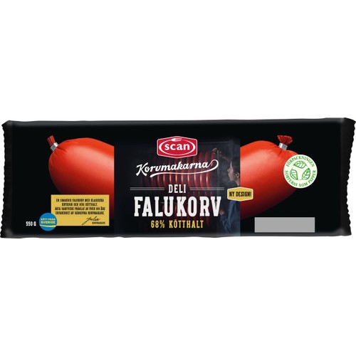 Falukorv Deli 68% Kötthalt 550g Korvmakarna Scan