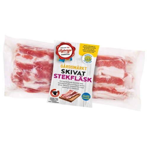 Sidfläsk Rimmad Skivad Gårdsmärkt ca 600g Rybergs