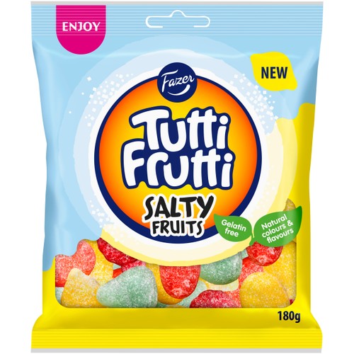Godispåse Tutti Frutti Salty Fruits 180g Fazer