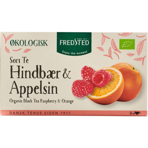 Svart te Hallon & Apelsin Ekologisk 16-p Fredsted