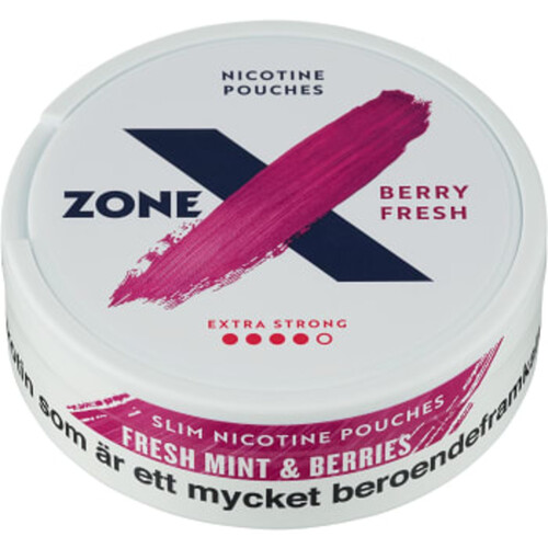 Nikotinpåse Berry Fresh Extra Strong 15,4g ZoneX