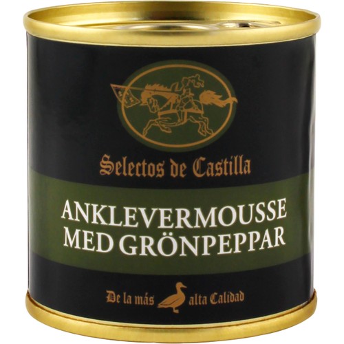 Anklevermousse Med Grönpeppar 95g Selectos de Castilla