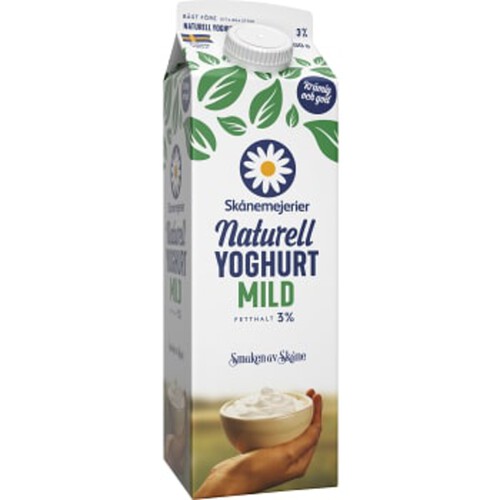 Yoghurt Mild Naturell 3% 1l Skånemejerier