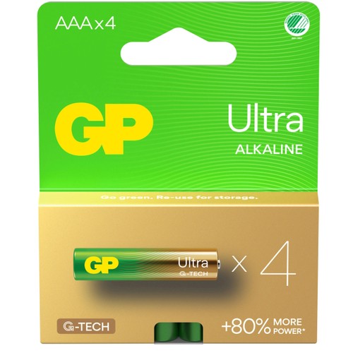 Batteri GP Ultra Alkaline AAA/LR03 4-pack GP