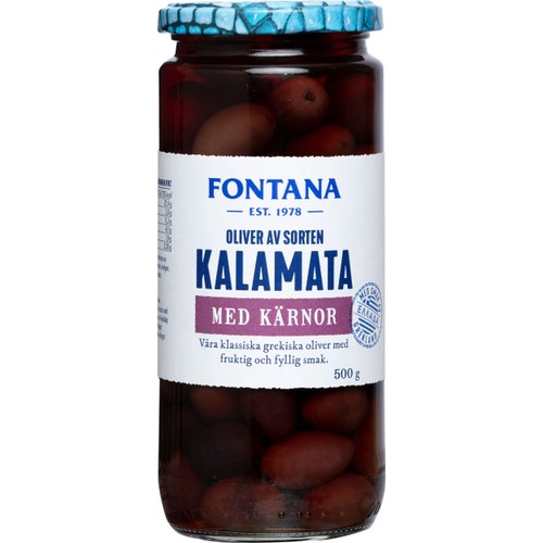 Oliver Kalamata med kärnor 500g Fontana