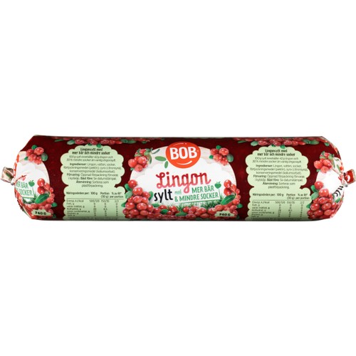 Lingonsylt Lättsockrad Refill 740g BOB