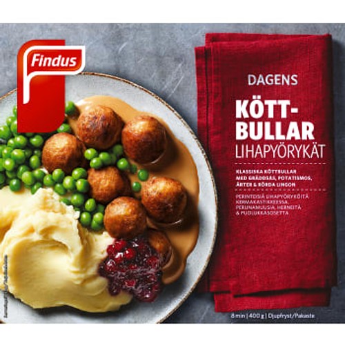 Köttbullar Måltid Fryst 400g Findus