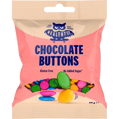 Godis Chocolate Buttons 40g HealthyCo
