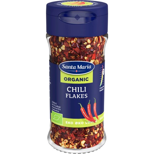 Chili Flakes Ekologisk 27g Santa Maria