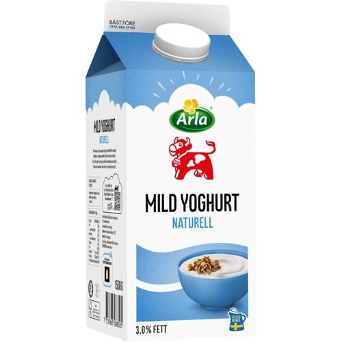Yoghurt Mild Naturell 3% 1500g Arla Ko®