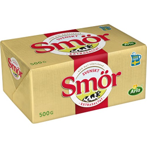 Smör Extrasaltat 81% 500g Svenskt smör