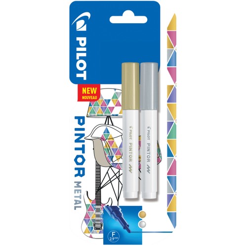 Pintor Fine Metall Guld/silver 2-p Pilot