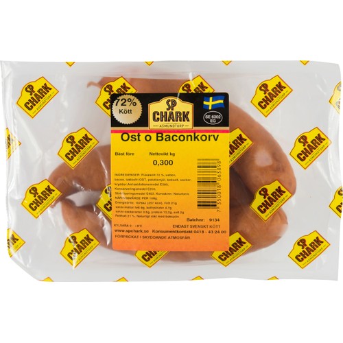 Ost o Baconkorv ca300g SP Chark