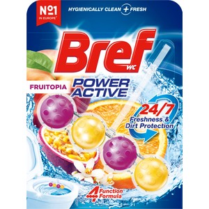 Toalettrengöring Power Active Fruitopia 50g WC Bref