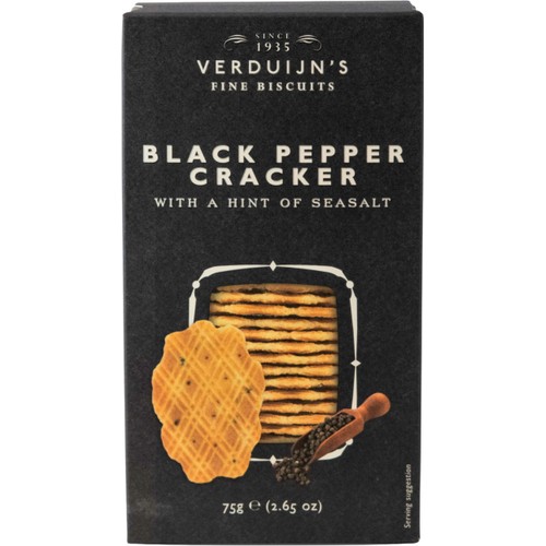 Kex Verduijn Med Svartpeppar & Havssalt 75g Hugo Ericson Ost