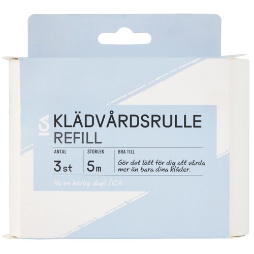 Klädvårdsrulle Refill 5m 3-p ICA
