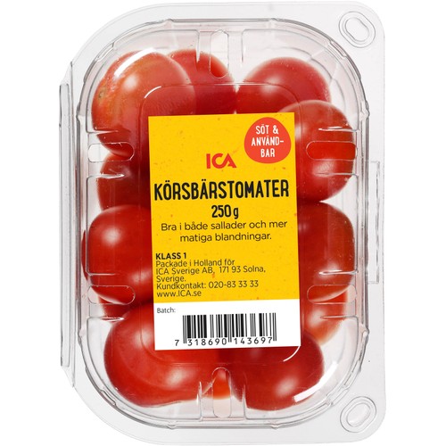 Körsbärstomater 250g ICA