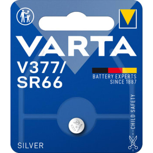 Batteri Silveroxid V377/SR66 1,5V 1-p