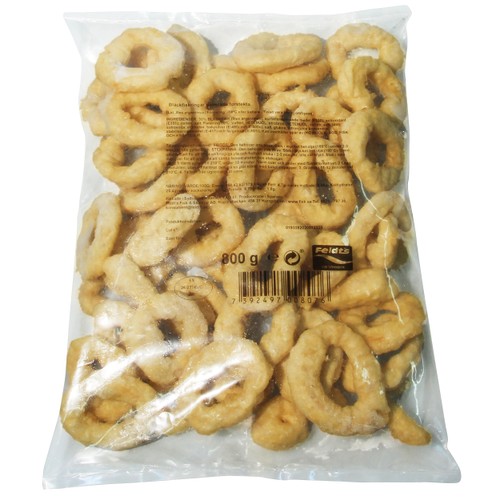 Bläckfiskringar Förfriterade 800g Feldt's