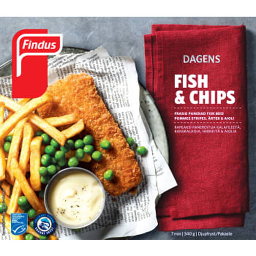 Fish & Chips MSC 340 G Findus
