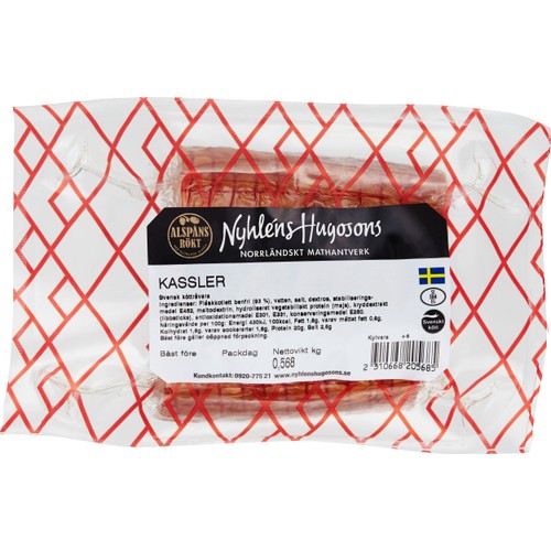 Kassler Varmrökt ca 500g Nyhléns Hugosons