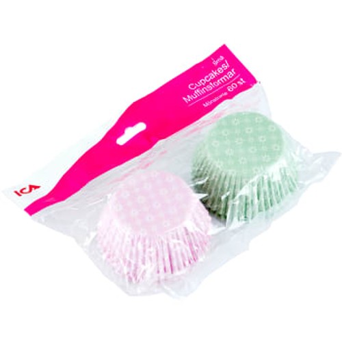 Cupcake formar mönstrade 60-p ICA