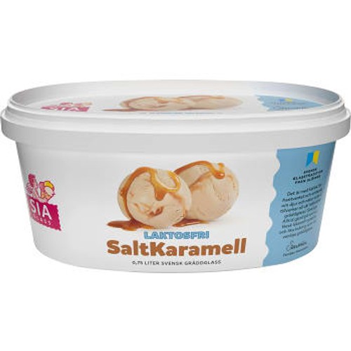 Gräddglass Salt Karamell Laktosfri 750ml Sia Glass