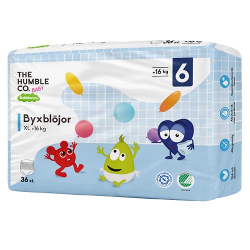 Byxblöjor XL +16kg 36-p Babblarna