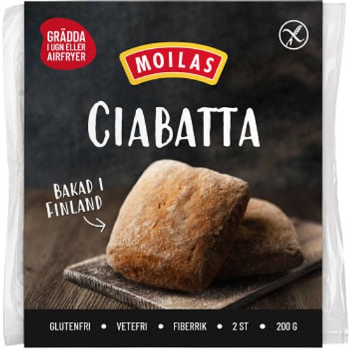 Ciabatta Glutenfri 2-p Moilas