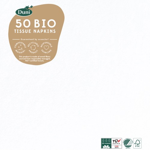 Servett Vit 33cm 50-pack Duni
