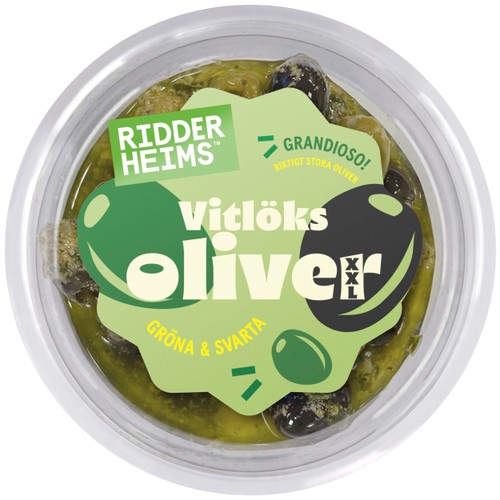 Vitlöksoliver XXXL 470g Ridderheims