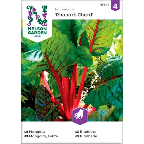 Mangold Rubarb Chard Röd 1-p Nelson Garden