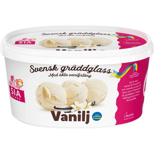 Gräddglass Vanilj 1,5l SIA Glass