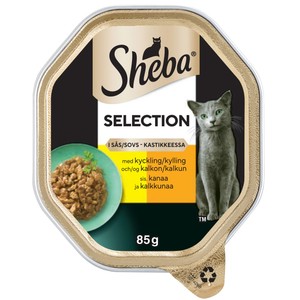 Kattmat Kyckling & kalkon 85g Sheba