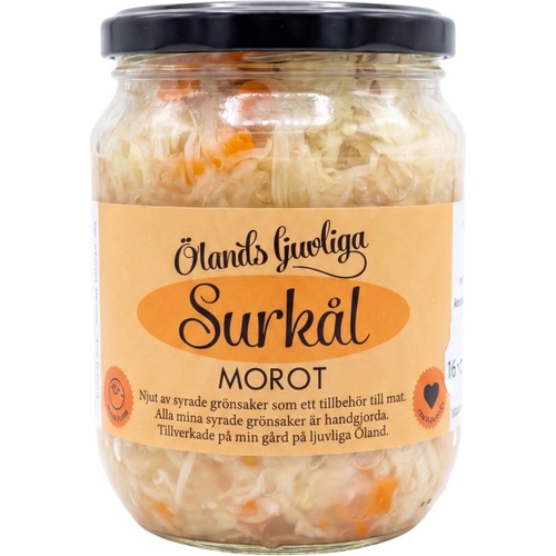 Surkål Smaksatt Med Morot 400g Ölands Ljuvliga
