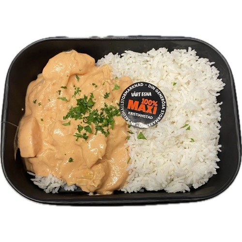 Korv stroganoff med ris