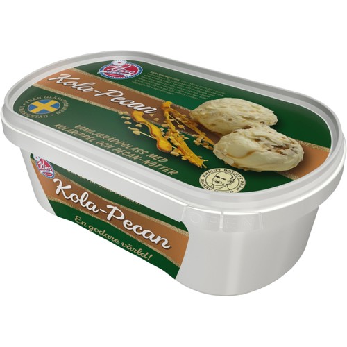 Gräddglass Kola-pecan 500ml Kling Glass