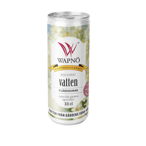 Kolsyrat Vatten Fläder 330ml Wapnö