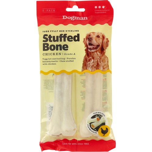 Hundsnacks Chicken Stuffed Bone 160g Dogman