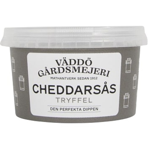 Cheddarsås Tryffel 200g Väddö Gårdsmejeri