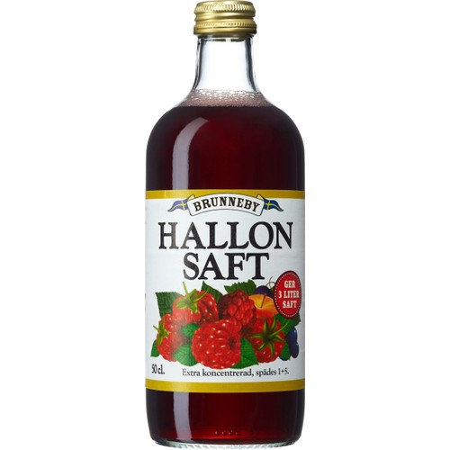 Hallonsaft 500ml Brunneby