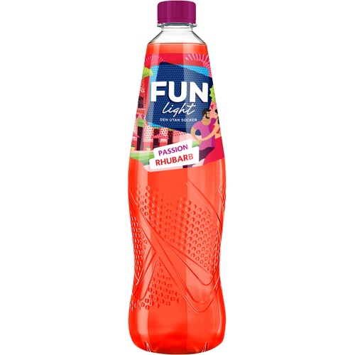 Dryck, light Passion/Rhubarb 1l Fun Light
