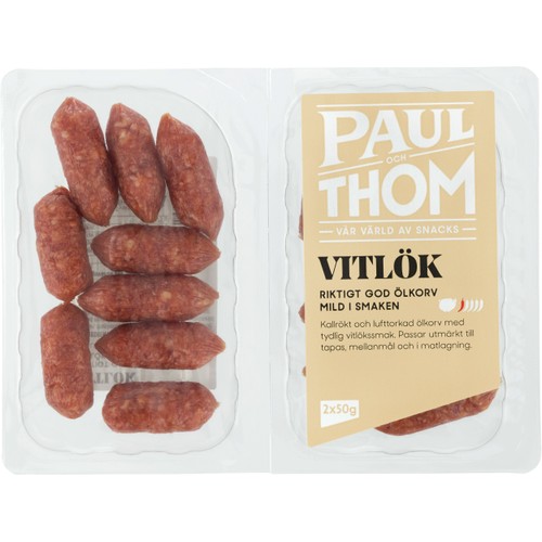 Ölkorv Vitlök 100g PAUL och THOM