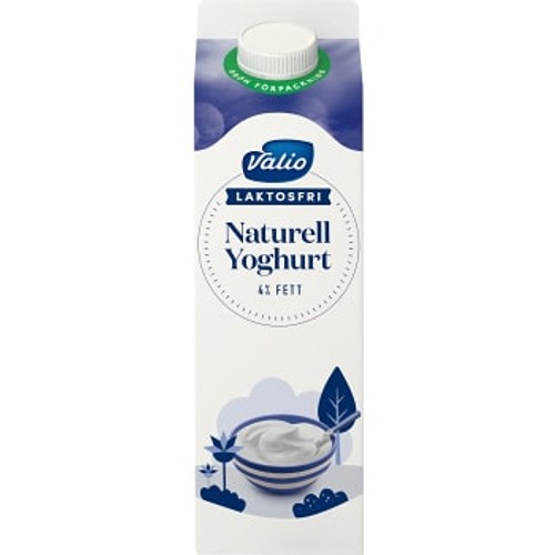 Yoghurt Naturell Laktosfri 4% 1l Valio Eila