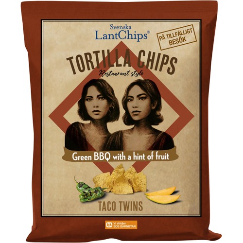 Tortilla Chips Green BBQ fruit 120g LantChips