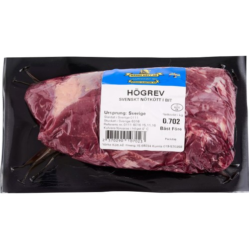 Högrev ca 700g Närke kött