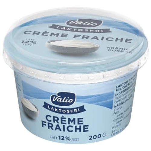 Crème Fraiche Lätt Laktosfri 12% 200ml Valio