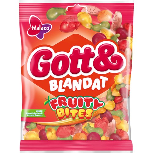 Godispåse Gott & Blandat Fruity Bites 170g Malaco