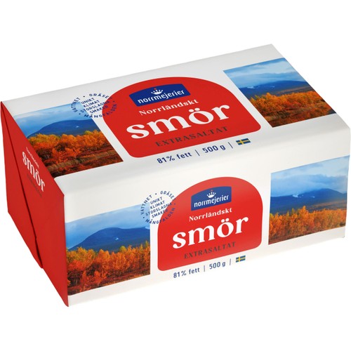 Smör Extrasaltat 81% 500g Norrmejerier