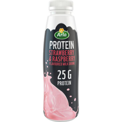 Proteinshake Jordgubb & Hallonsmak Laktosfri 500g Arla®